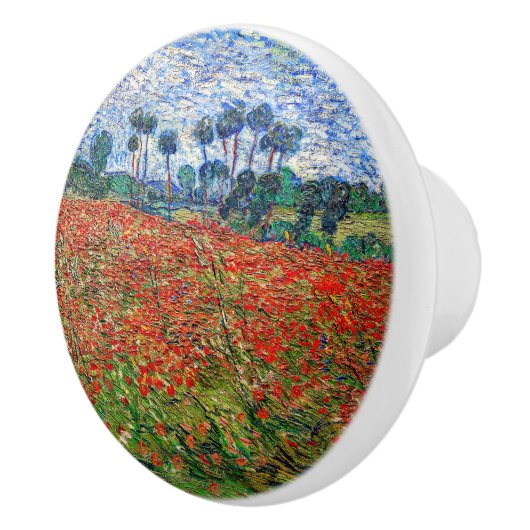 Vincent van Gogh - Poppy Field Keramische Knop (Rechts)