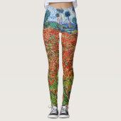 Vincent van Gogh - Poppy Field Leggings (Voorkant)