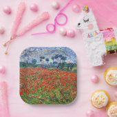 Vincent van Gogh - Poppy Field Papieren Bordje (Feest)