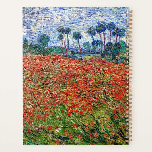 Vincent van Gogh - Poppy Field Planner (Achterkant)