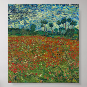 Vincent van Gogh - Poppy field Poster