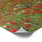 Vincent van Gogh - Poppy Field Poster (Hoek)