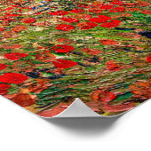 Vincent van Gogh - Poppy Field Poster (Hoek)