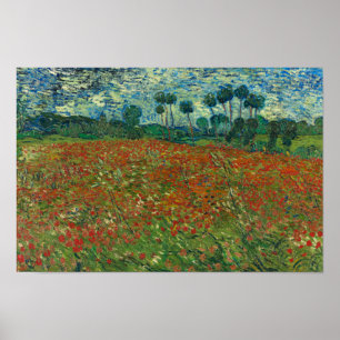 Vincent van Gogh - Poppy Field Poster