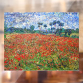 Vincent van Gogh - Poppy Field Raamsticker (Vel 2)