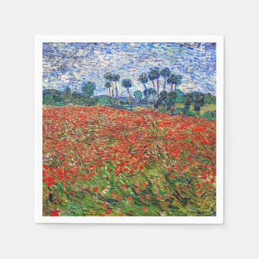 Vincent van Gogh - Poppy Field Servet (Voorkant)