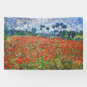 Vincent van Gogh - Poppy Field Spandoek