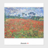 Vincent van Gogh - Poppy Field Sticker (Vel)