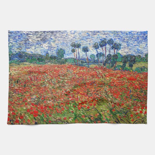 Vincent van Gogh - Poppy Field Theedoek (Horizontaal)