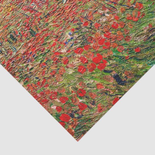Vincent van Gogh - Poppy Field Tissuepapier (Detail)