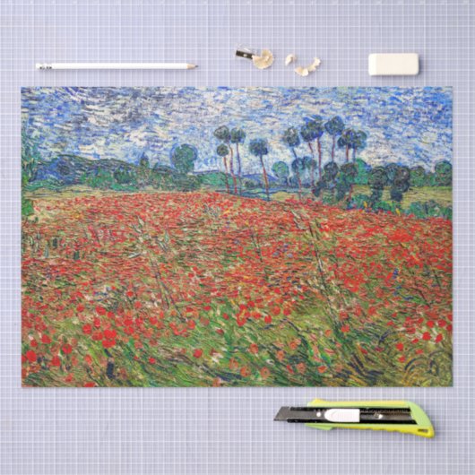 Vincent van Gogh - Poppy Field Tissuepapier (Craft)