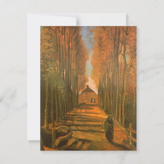 Vincent van Gogh - Populierenlaan in de herfst (Voorkant)