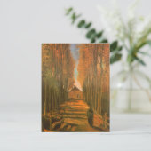 Vincent van Gogh - Populierenlaan in de herfst (Staand voorkant)