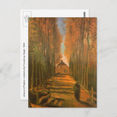 Vincent van Gogh - Populierenlaan in de herfst Briefkaart (Voorkant / Achterkant)