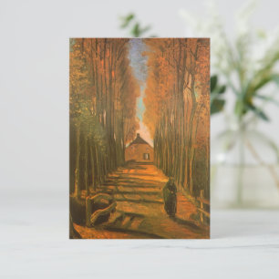 Vincent van Gogh - Populierenlaan in de herfst Kaart