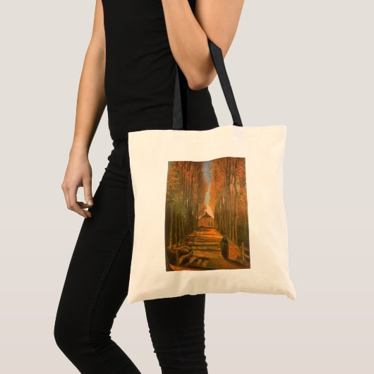 Vincent van Gogh - Populierenlaan in de herfst Tote Bag (Voorkant (product))