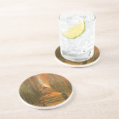 Vincent van Gogh - Populierenlaan in de herfst Zandsteen Onderzetter (Zijkant)