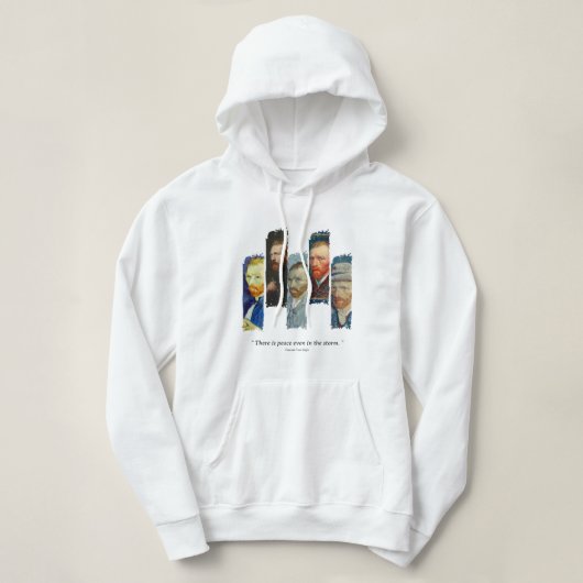 Vincent Van Gogh portrait and qoute  Hoodie (Design voorkant)