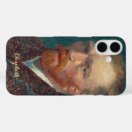 Vincent Van Gogh Portrait  Art Monogrammed Case-Mate iPhone Case (Achterkant (horizontaal))