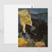 Vincent van Gogh Portrait van Dr. Gachet was besch Briefkaart (Voorkant / Achterkant)