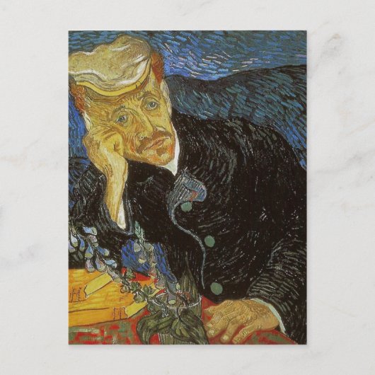 Vincent van Gogh Portrait van Dr. Gachet was besch Briefkaart (Voorkant)