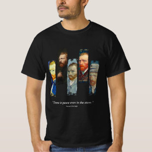 Vincent Van Gogh portret en citaat T-shirt