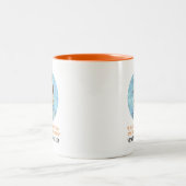 Vincent Van Gogh Portret met Quote Tweekleurige Koffiemok (Center)