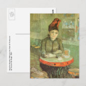 Vincent van Gogh - Portret van Agostina Segatori Briefkaart (Voorkant / Achterkant)