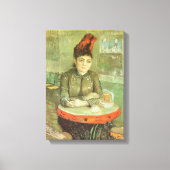 Vincent van Gogh - Portret van Agostina Segatori Canvas Afdruk (Voorkant)