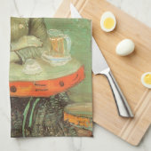 Vincent van Gogh - Portret van Agostina Segatori Theedoek (Quarter Fold)