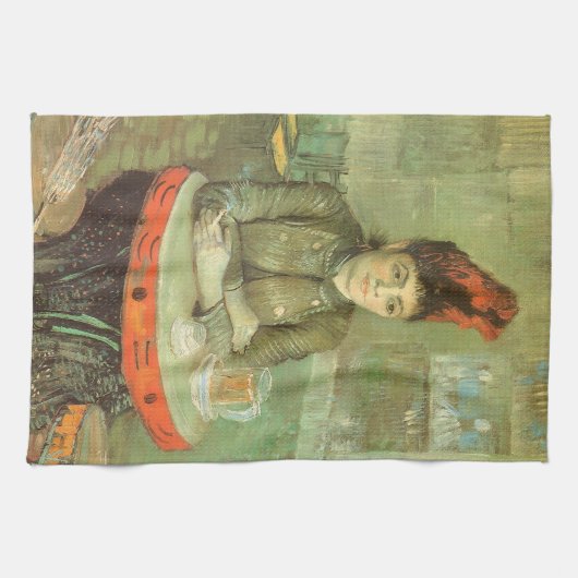 Vincent van Gogh - Portret van Agostina Segatori Theedoek (Horizontaal)