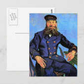 Vincent Van Gogh - Portret van de postbode Briefkaart (Voorkant / Achterkant)