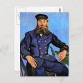 Vincent van Gogh - portret van de postman Briefkaart (Voorkant / Achterkant)