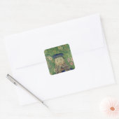 Vincent van Gogh | Portret van de Postman Vierkante Sticker (Envelop)