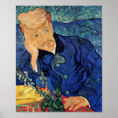 Vincent van Gogh - portret van Doctor Gachet Poster (Voorkant)