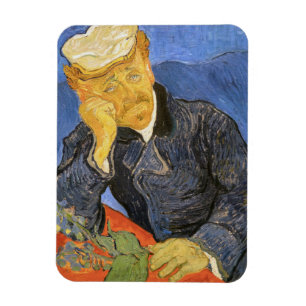 Vincent Van Gogh - Portret van Doctor Paul Gachet Magneet
