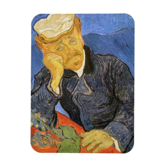 Vincent Van Gogh - Portret van Doctor Paul Gachet Magneet (Verticaal)