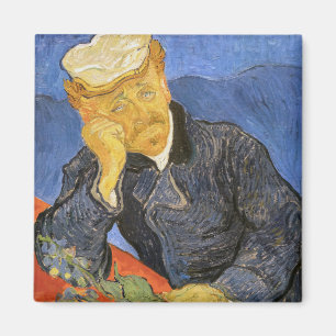Vincent Van Gogh - Portret van Doctor Paul Gachet Magneet
