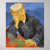 Vincent Van Gogh - Portret van Doctor Paul Gachet Poster (Voorkant)