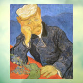 Vincent Van Gogh - Portret van Doctor Paul Gachet Raamsticker (Vel 3)