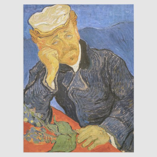 Vincent Van Gogh - Portret van Doctor Paul Gachet Tissuepapier