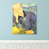 Vincent van Gogh - Portret van dokter Gachet Canvas Afdruk (Insitu (Houten vloer))