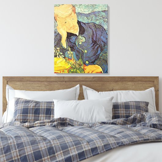 Vincent van Gogh - Portret van dokter Gachet Canvas Afdruk (Insitu (Slaapkamer))