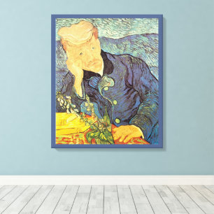 Vincent van Gogh - Portret van dokter Gachet Canvas Afdruk