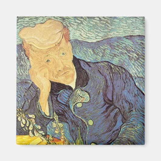 Vincent van Gogh - Portret van dokter Gachet Magneet (Voorkant)