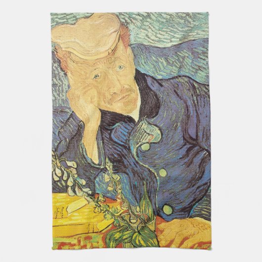 Vincent van Gogh - Portret van dokter Gachet Theedoek (Verticaal)