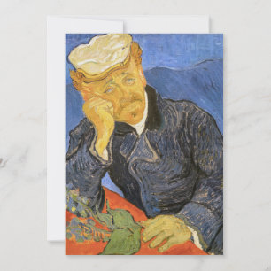 Vincent Van Gogh - Portret van dokter Paul Gachet Bedankkaart