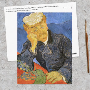 Vincent Van Gogh - Portret van dokter Paul Gachet Briefkaart