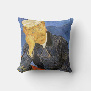 Vincent Van Gogh - Portret van dokter Paul Gachet Kussen