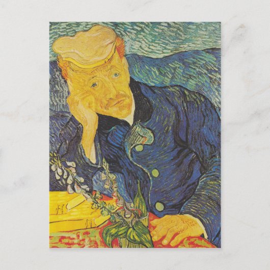 Vincent Van Gogh - Portret van Dr. Gachet Briefkaart (Voorkant)